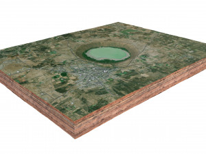 Lonar Crater Maharashtra India Terrain Modelo 3D