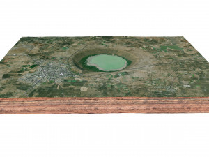Lonar Crater Maharashtra India Terrain Modelo 3D