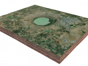 Lonar Crater Maharashtra India Terrain Modelo 3D