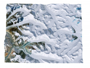 Mamostong Kangri India Terrain 3D Модель