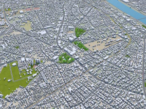Ahmedabad city Gujarat India 3D Model