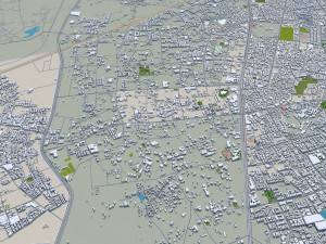 Ahmedabad city Gujarat India 3D Модель