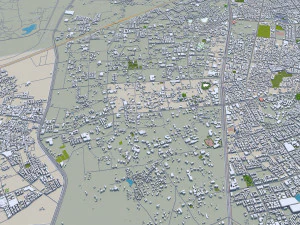 Ahmedabad city Gujarat India 3D Model