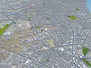 Ahmedabad city Gujarat India 3D Модель