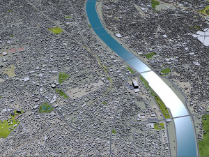 Ahmedabad city Gujarat India 3D Модель