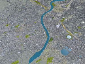 Ahmedabad city Gujarat India 3D Модель