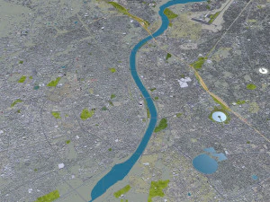 Ahmedabad city Gujarat India 3D Model