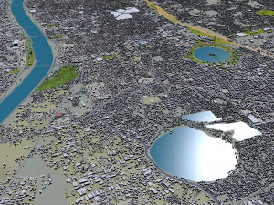 Ahmedabad city Gujarat India 3D Model