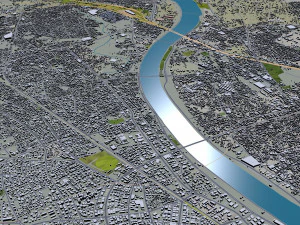 Ahmedabad city Gujarat India 3D Model