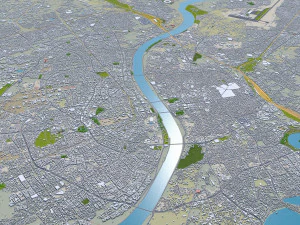 Ahmedabad city Gujarat India 3D Model