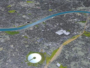 Ahmedabad city Gujarat India 3D Model