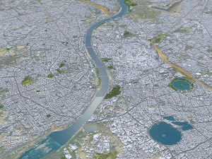 Ahmedabad city Gujarat India 3D Model