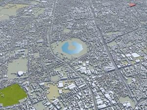 Ahmedabad city Gujarat India 3D Model