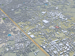 Ahmedabad city Gujarat India 3D Модель