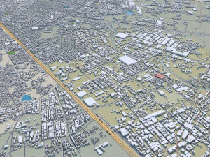 Ahmedabad city Gujarat India 3D Model