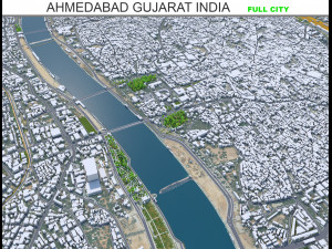 Ahmedabad city Gujarat India Modelo 3D