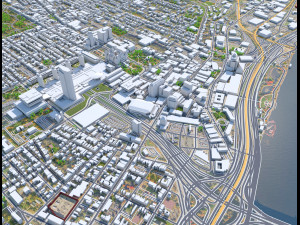 Albany NY USA city 3D 모델