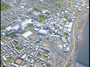 Albany NY USA city 3D Model