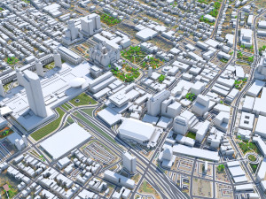 Albany NY USA city 3D 모델