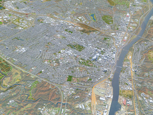 Albany NY USA city 3D 모델