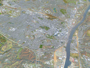 Albany NY USA city 3D Model