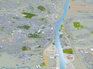 Albany NY USA city 3D Model