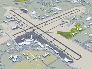 Albany NY USA city 3D 모델