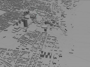 Albany NY USA city 3D 모델