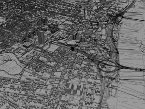 Albany NY USA city 3D 모델