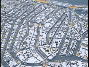 Amsterdam city Netherlands 3D Model