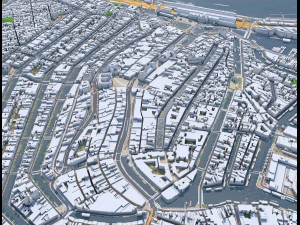 Amsterdam city Netherlands 3D Model