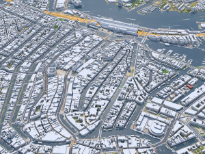 Amsterdam city Netherlands 3D Model