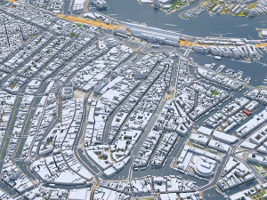Amsterdam city Netherlands 3D Model