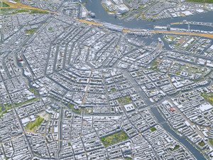 Amsterdam city Netherlands 3D Model