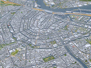 Amsterdam city Netherlands 3D Model
