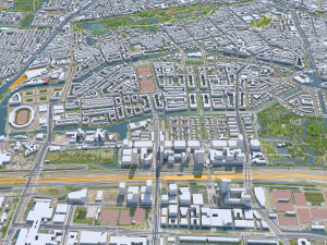Amsterdam city Netherlands 3D Model