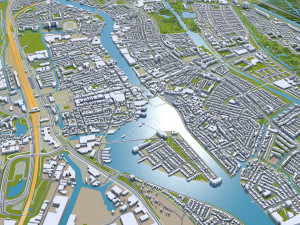 Amsterdam city Netherlands 3D Model