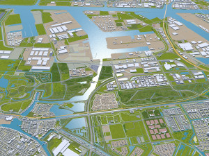 Amsterdam city Netherlands 3D Model
