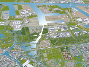 Amsterdam city Netherlands 3D Model
