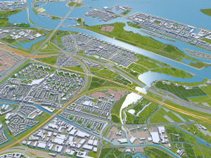 Amsterdam city Netherlands 3D Model