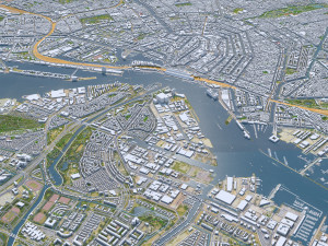 Amsterdam city Netherlands 3D Model