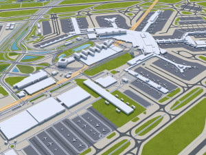 Amsterdam city Netherlands 3D Model