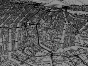 Amsterdam city Netherlands 3D Model