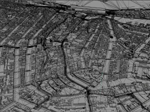 Amsterdam city Netherlands 3D Model