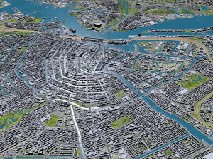 Amsterdam city Netherlands 3D Model