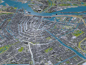 Amsterdam city Netherlands 3D Model