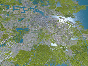 Amsterdam city Netherlands 3D Model