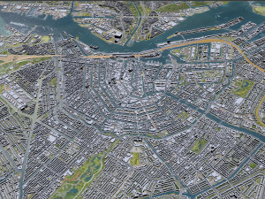 Amsterdam city Netherlands 3D Model