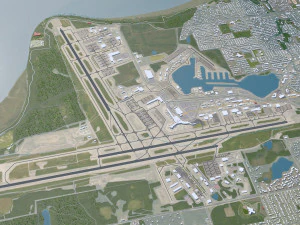 Anchorage City Alaska USA 220km 3D Model