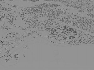 Anchorage City Alaska USA 220km Modèle 3D